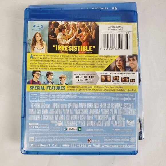 Paper Towns Blu-ray + DVD + Digital HD My Paper Journey Edition (Walmart Exclusi - Picture 3 of 4